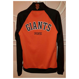 Victoria's Secret SF GIANTS Track Jacket SAN FRANCISCO Orange Black